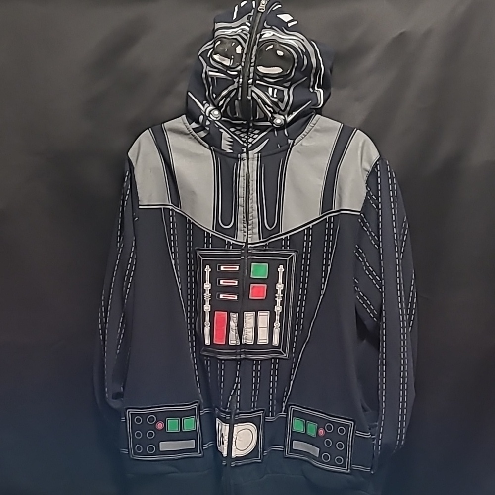 Star Wars Darth Vader Hoodie Full Zip Sweat Jacket Adult X L